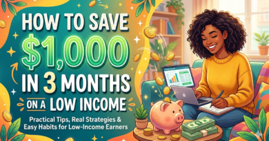 How to Save $1,000 in 3 Months on a Low income